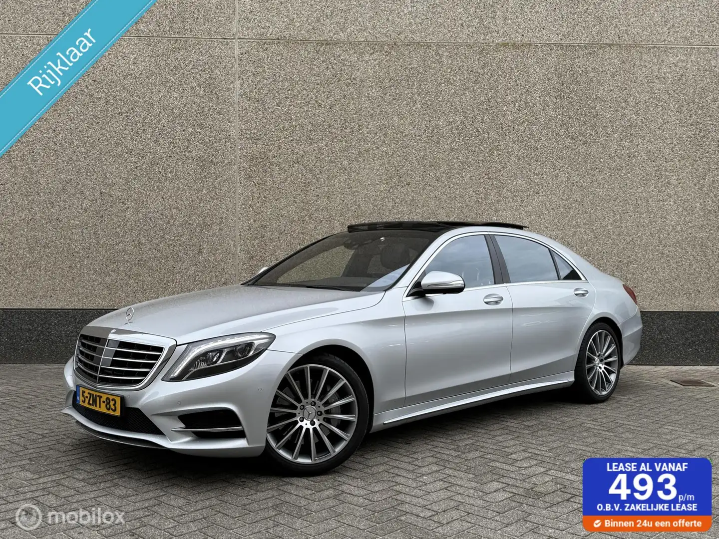 Mercedes-Benz S 500 S500 PLUG-IN HYBRID Lang AMG Pano NL Auto Cruise N Gris - 1