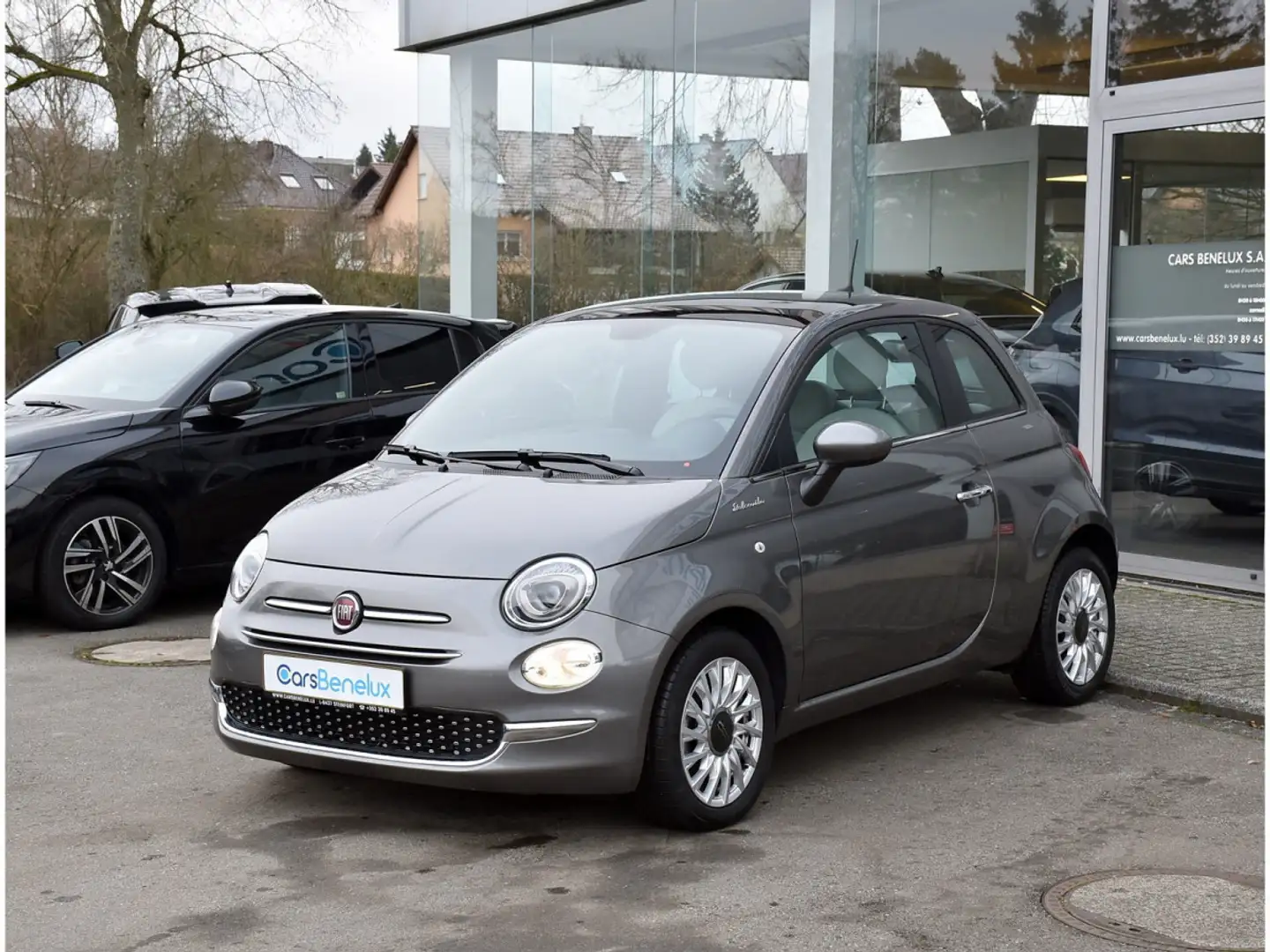 Fiat 500 1.0i Hybrid Dolce Vita TOIT PANO REGUL 1° MAIN Gris - 2