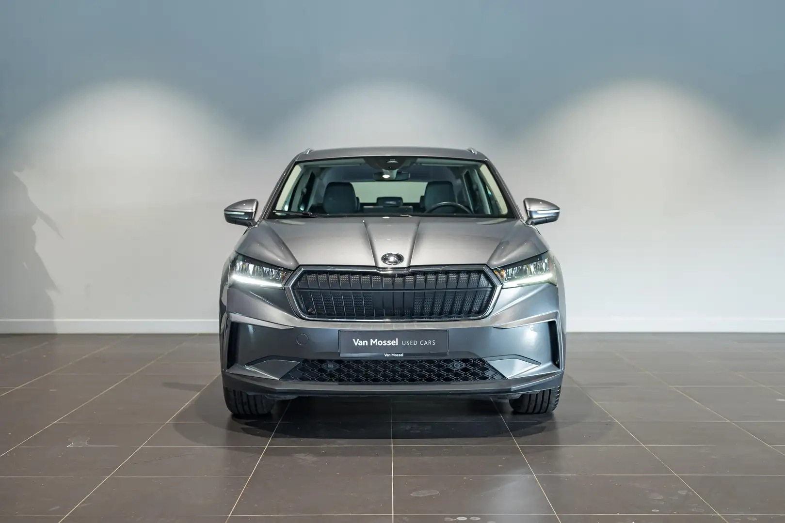 Skoda Enyaq iV 80 NAVI+LEDER+AUTO AIRCO+20 INCH Grijs - 2