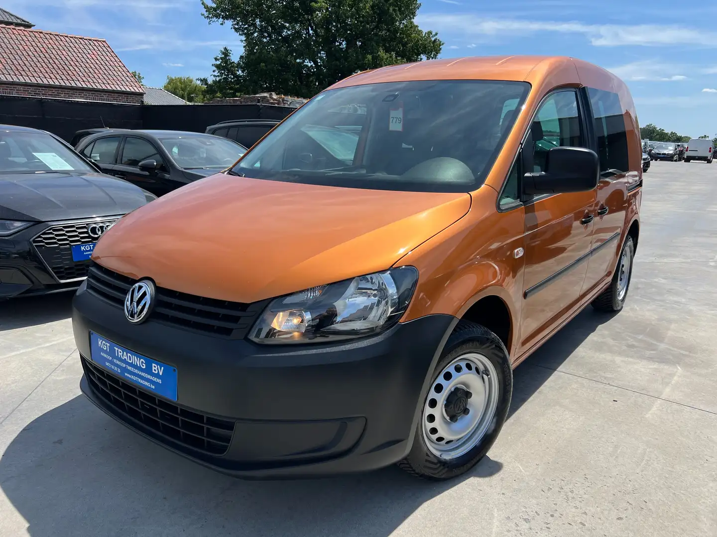 Volkswagen Caddy 1.6 TDI DSG AUTOMAAT 2 SCHUIFDEUREN NAVI LEDER PDC Brons - 1