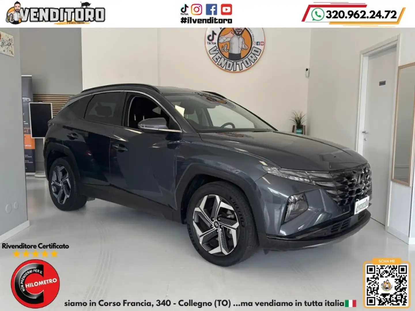 Hyundai TUCSON Tucson 1.6 hev Exellence 2wd auto 230cv Grigio - 1