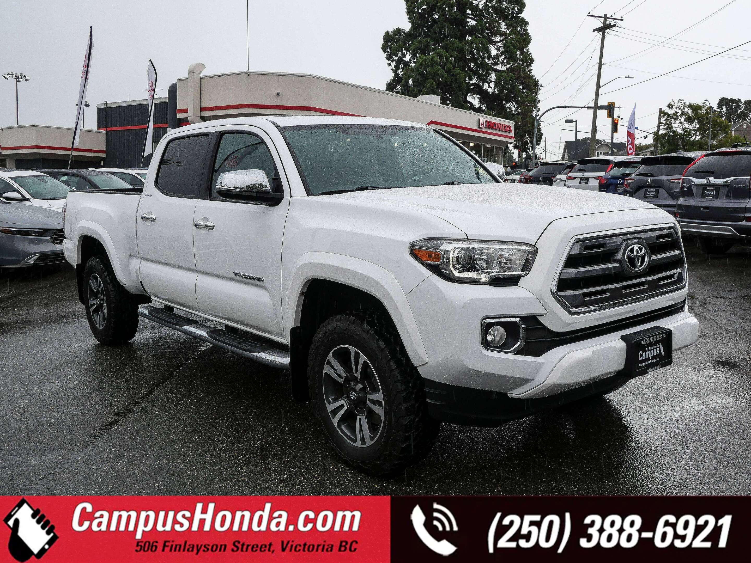 White 2017 Toyota Tacoma Pickup Truck 6-Speed Automatic