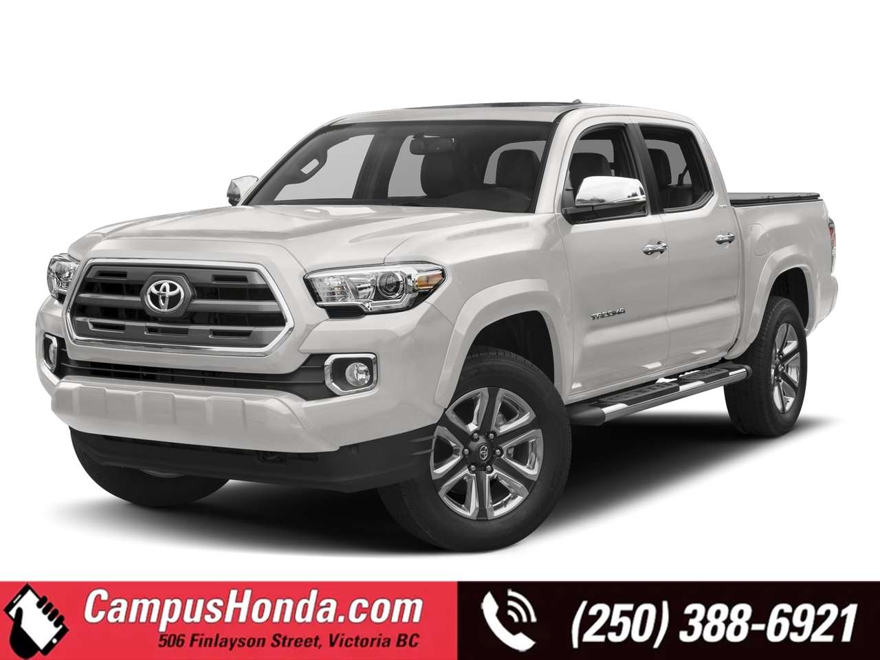 White 2017 Toyota Tacoma Pickup Truck Automatic