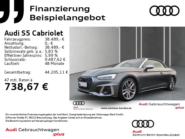 Audi S5 *MATRIX*HuD*360°*B&O*ACC*NAV+*SHZ*
