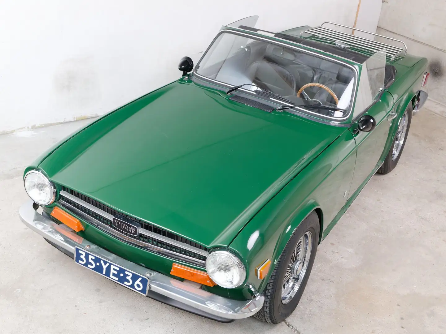 Triumph TR6 Overdrive | Chrome spaakwielen Grün - 2