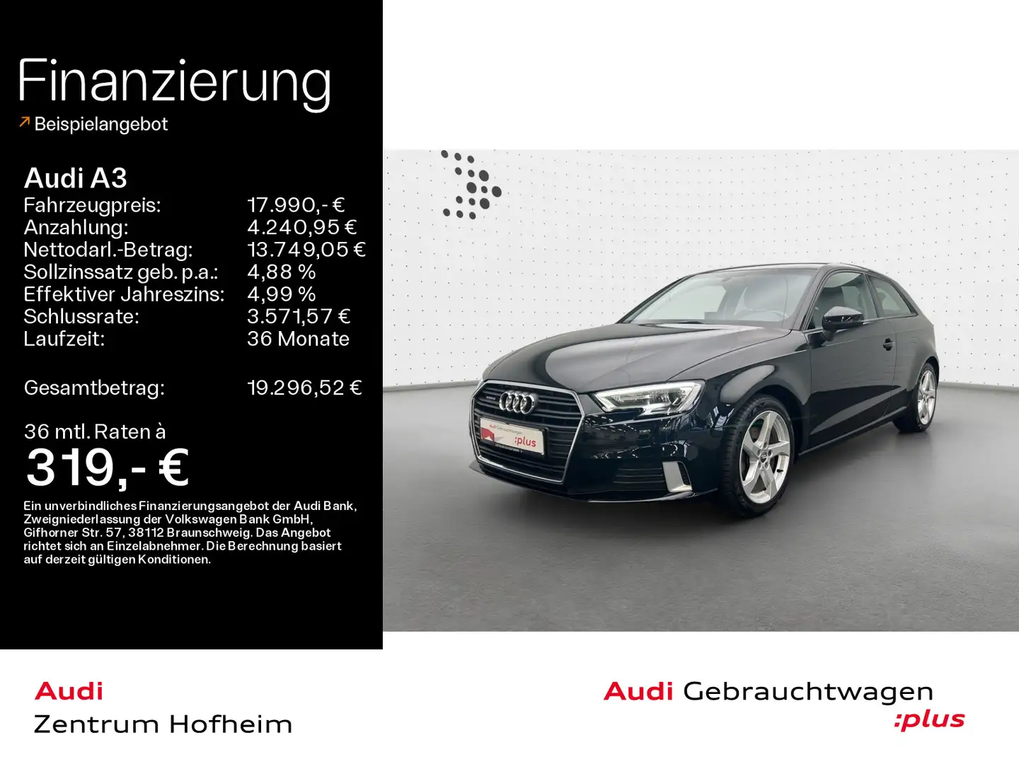 Audi A3 2.0 TDI qu Sport*Xenon*Navi*KLIMA*APS*SHZ* Noir - 1