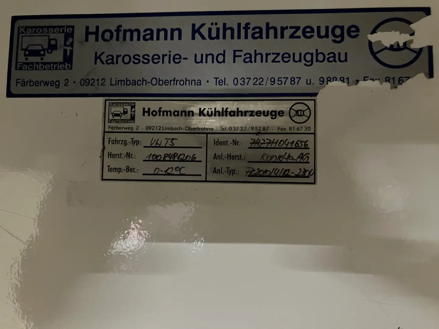 Volkswagen T5 Transporter kühltransporter Grau - 2