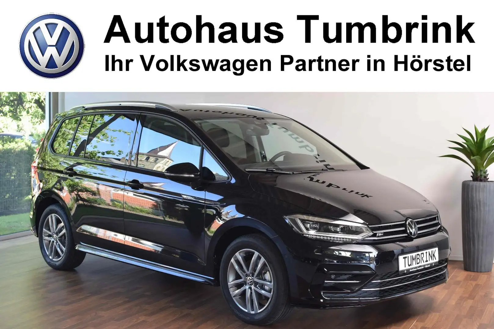 Volkswagen Touran Comfortline R-Line TSI DSG 7Si. AHK el.Heckklappe Schwarz - 1