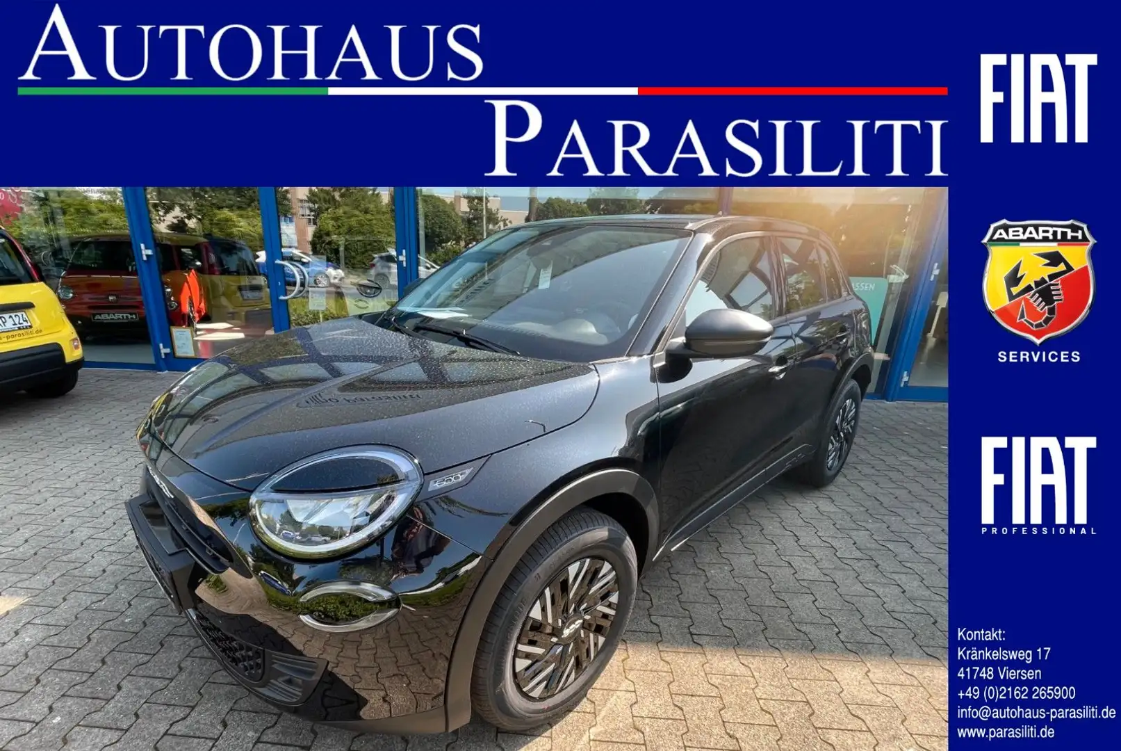 Fiat 600 Hybrid Special Edition 1.2 T3 DCT, LED, NAVI Schwarz - 1
