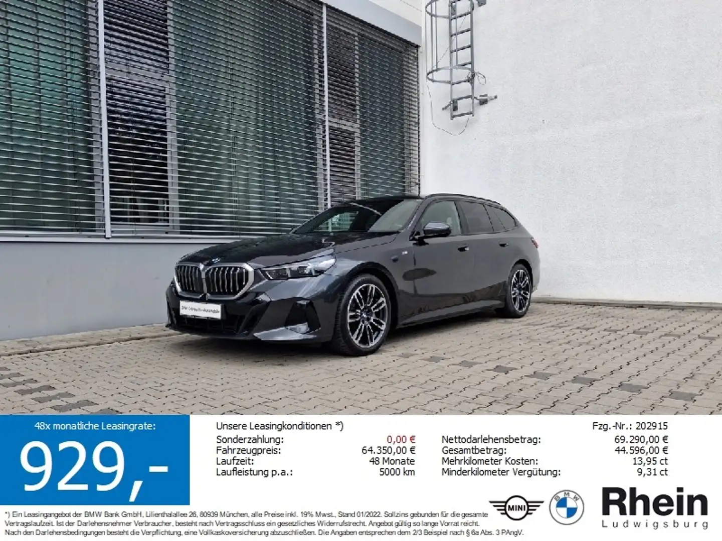 BMW 540 d xDrive Touring M Sportpaket LED Navi AHK SH Gris - 1