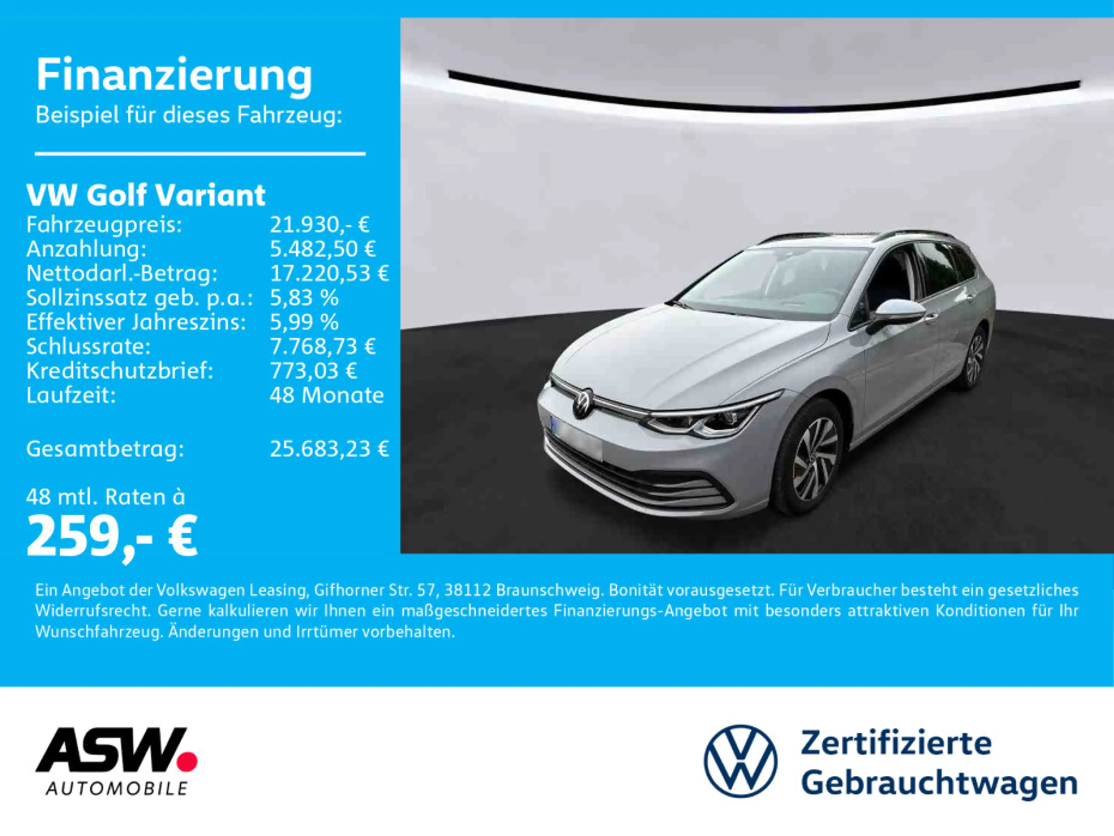 Volkswagen Golf Variant Life 2.0TDI Navi PANO HUD RFK SHZ