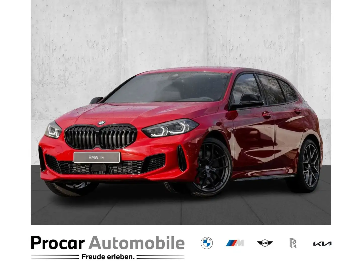 BMW 128ti M Sport DA PA RFK NAVI LED V+H DAB Klima 18" Rojo - 1