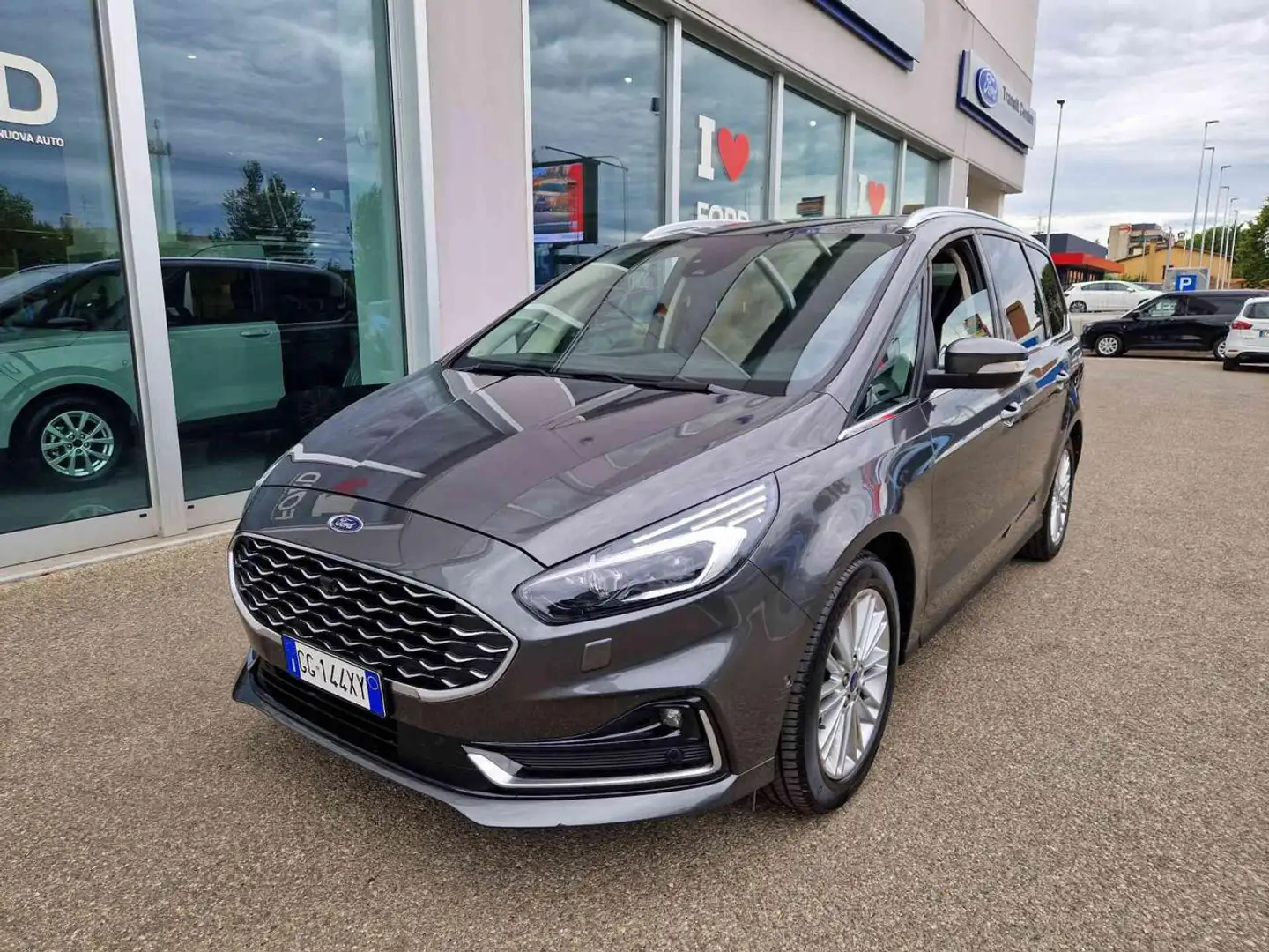 Ford Galaxy 2.5 Full Hybrid 190 CV aut.V-Line 7 POSTI Grijs - 1