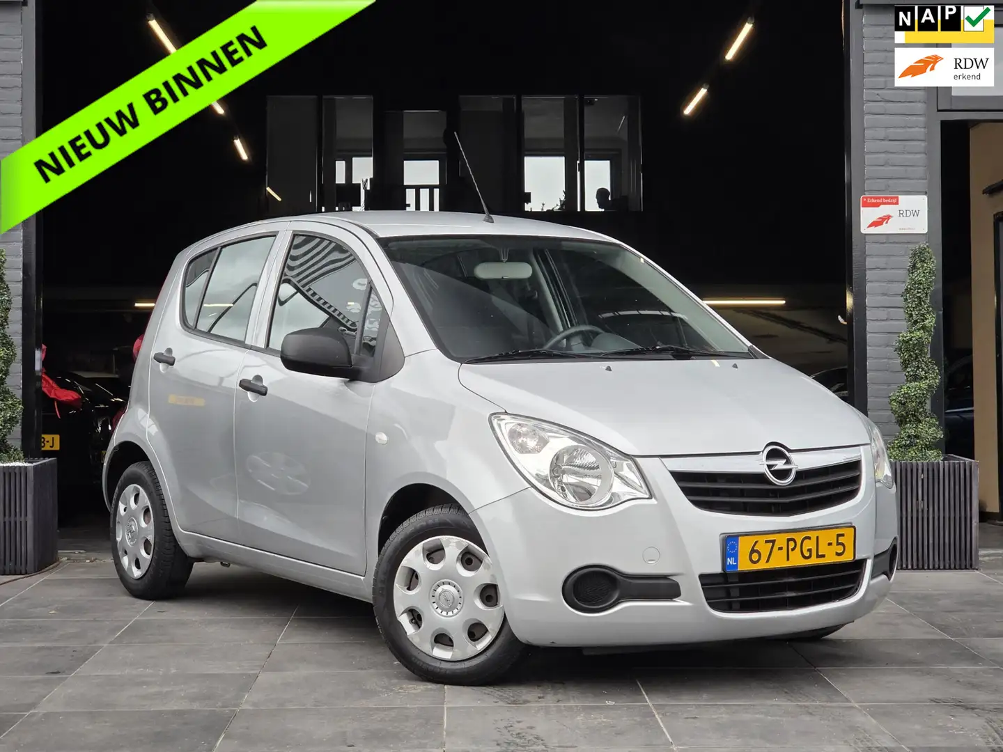 Opel Agila 1.0 Selection|Orig.Nederlands|NAP|APK|Parkeersens Grijs - 1