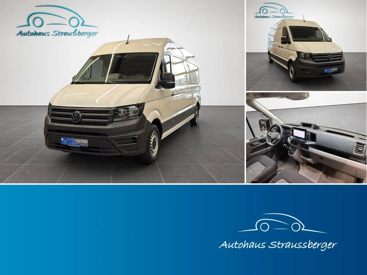 Volkswagen Crafter 35 LRH Klima 270° AppConct RFK Vorb.-AHK Blanc - 1