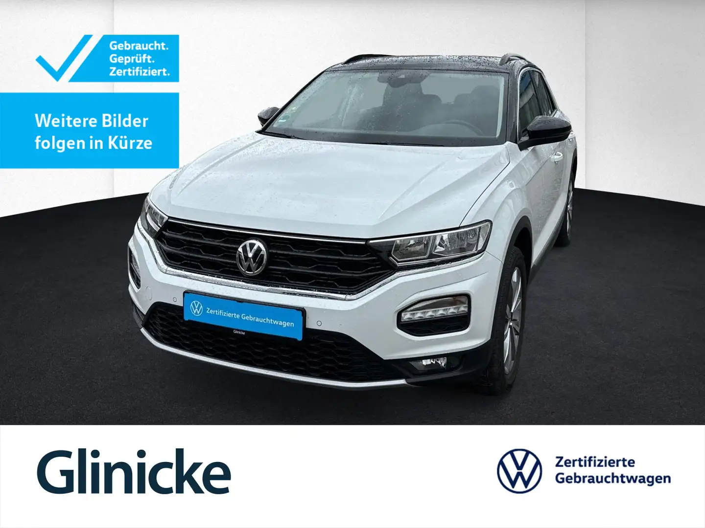 Volkswagen T-Roc Style 1.0 l TSI Rükfahrkamera+ACC+Clima+Si Weiß - 1