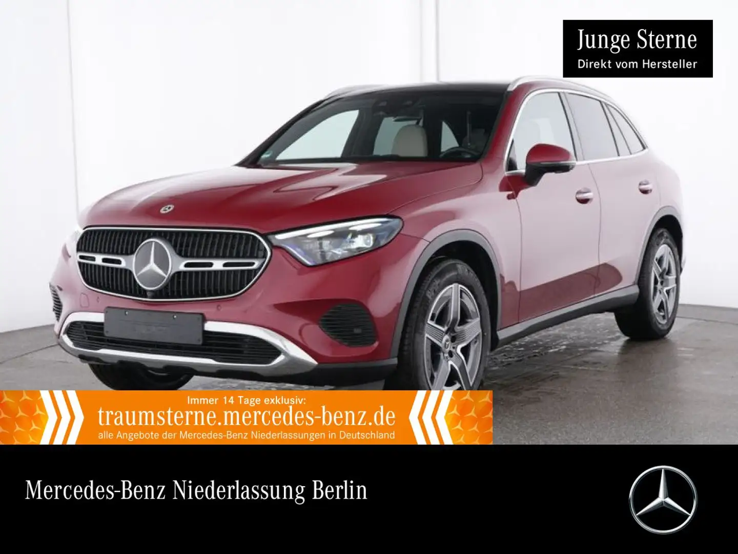 Mercedes-Benz GLC 300 4M AVANTG+PANO+AHK+STHZG+BURMESTER+KEYLESS Rot - 1