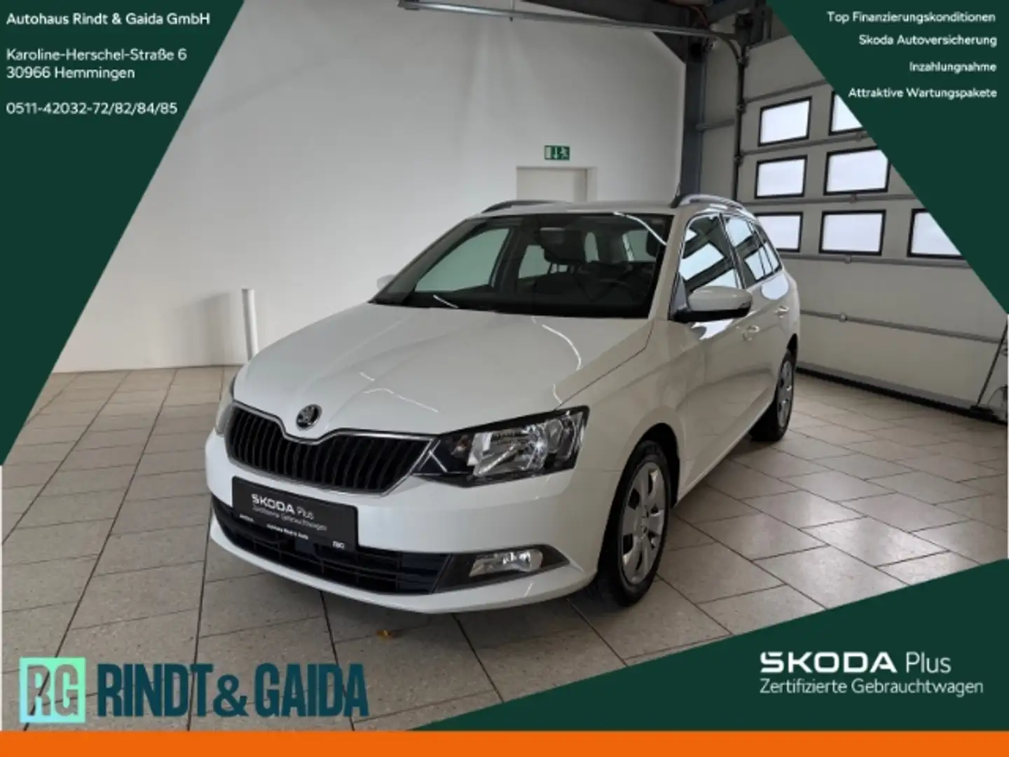 Skoda Fabia Combi 1.4 TDI Ambition Klima PDC Freisprech Blanc - 1