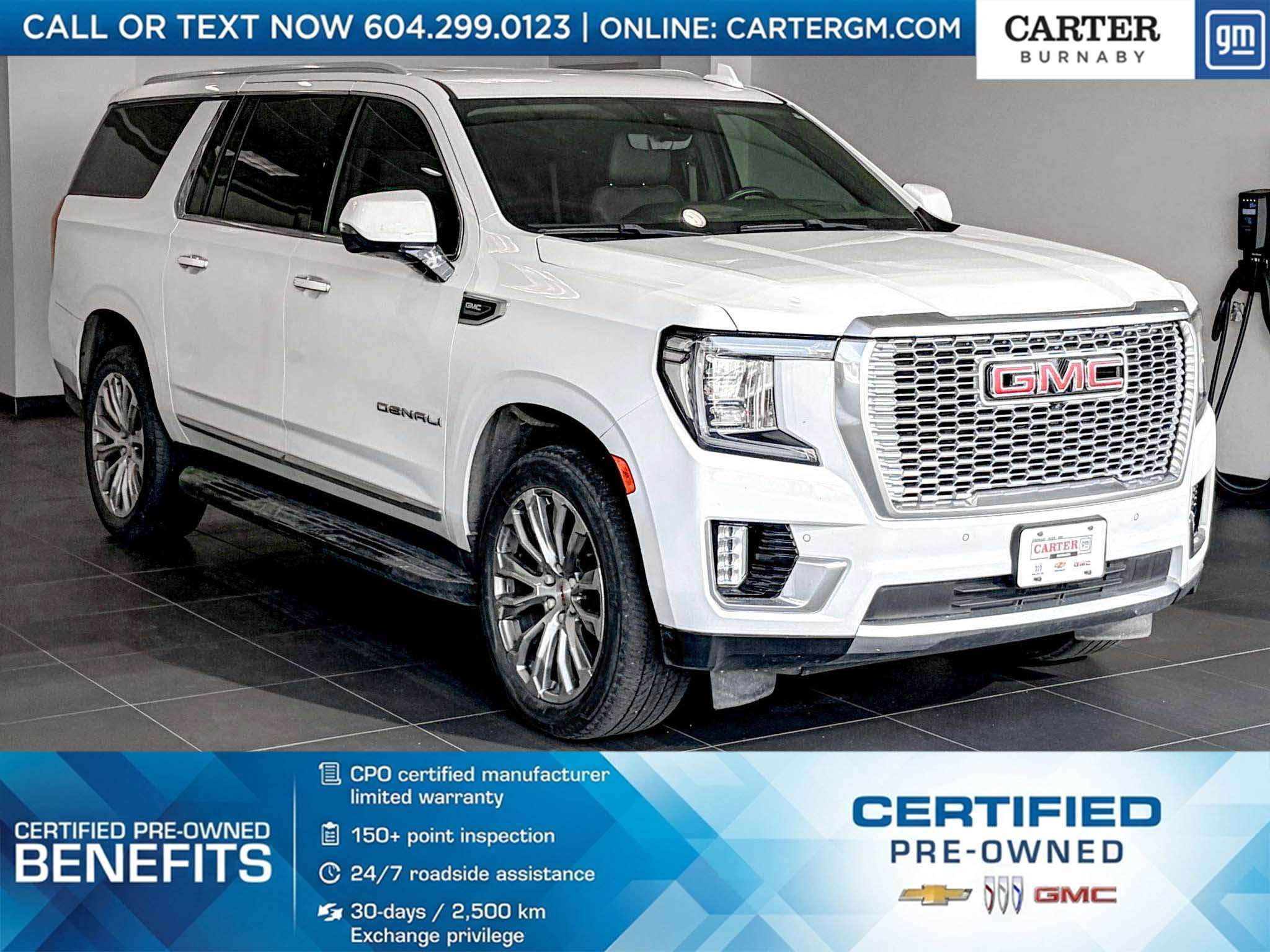 White 2022 GMC Yukon XL SUV / Crossover Four-Wheel Drive Automatic