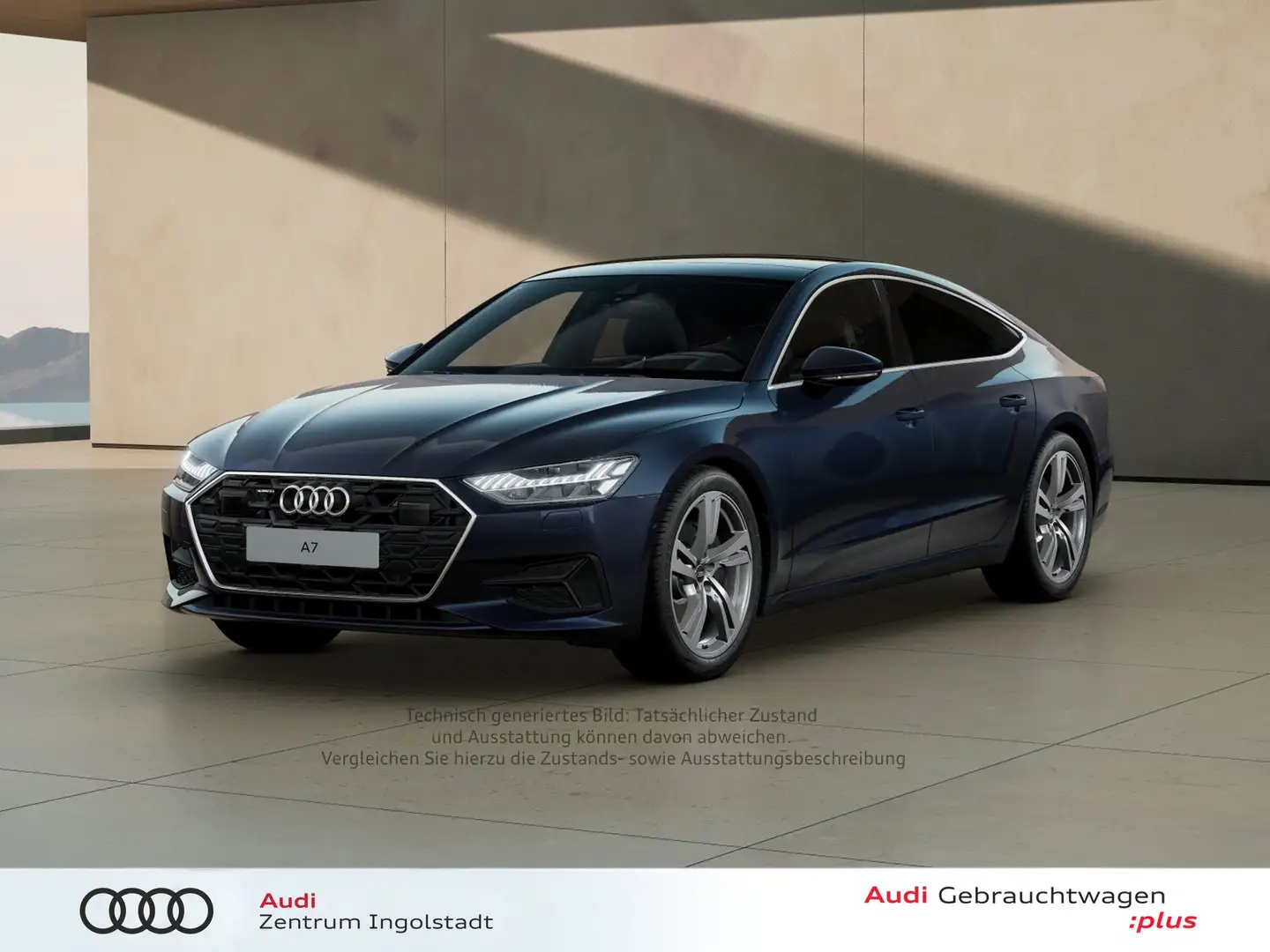 Audi A7 Sportback 45 TDI qu HD MATRIX AHK PANO 20" Blau - 2