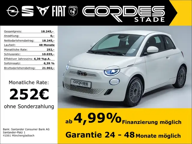 Fiat 500e Icon Automatik Allwetterreifen Kamera Navi LED (24
