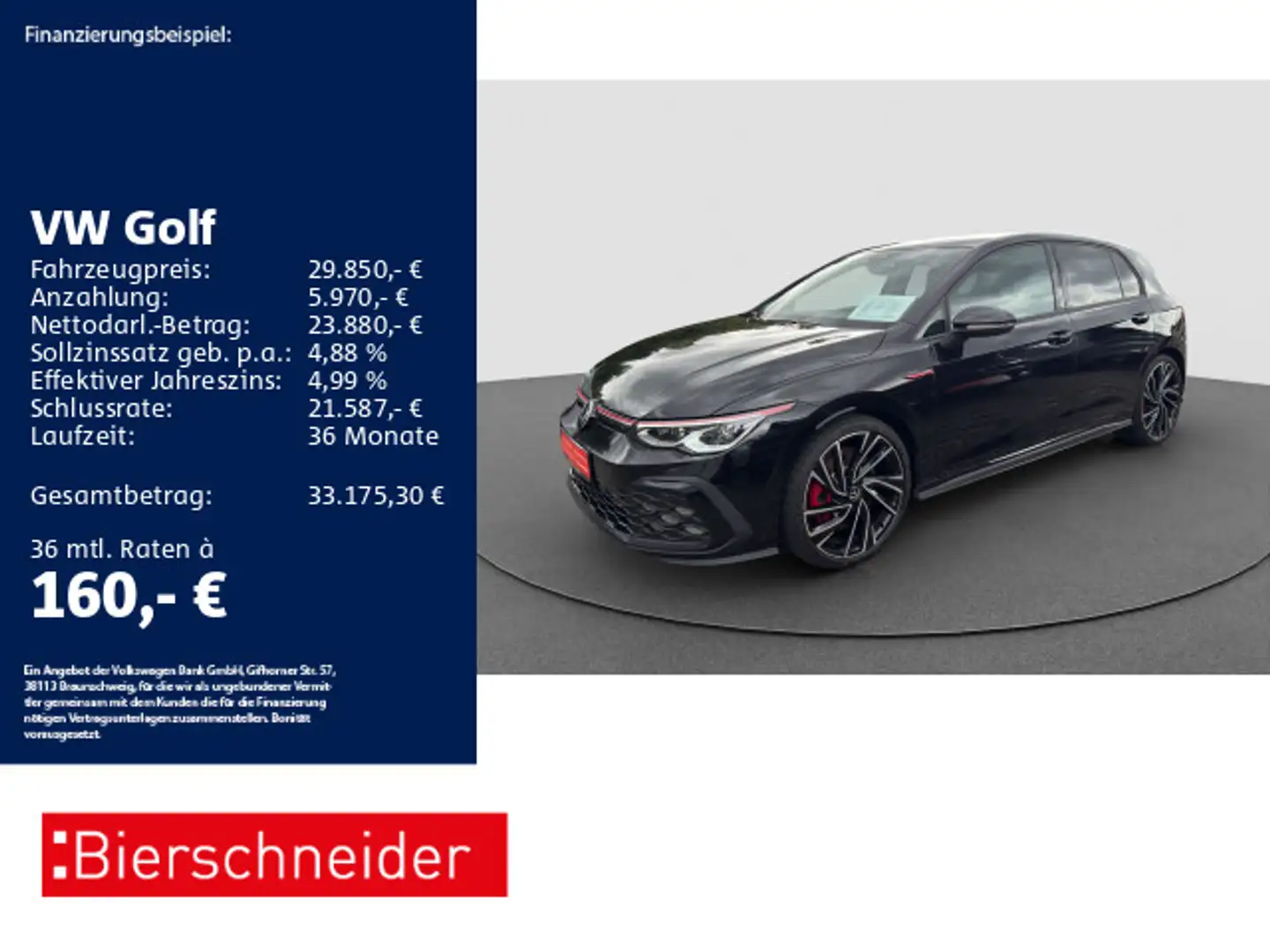 Volkswagen Golf GTI Golf 8 GTI 2.0 TSI DSG 19 MATRIX HuD CAM Schwarz - 1