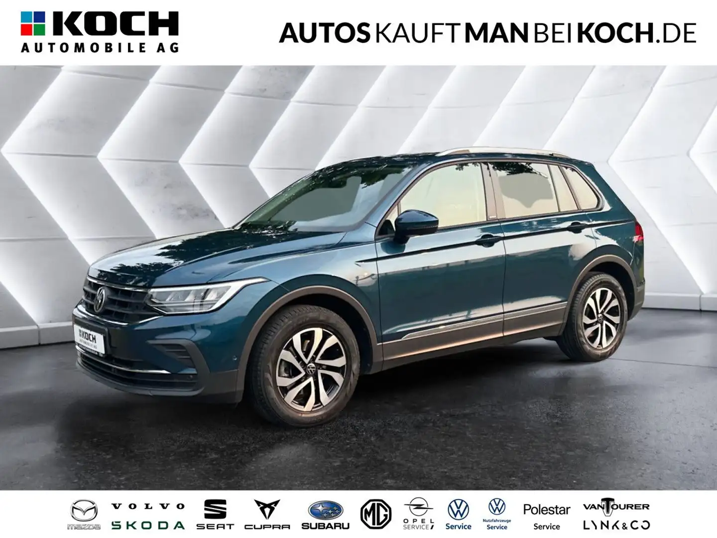 Volkswagen Tiguan 1.5 TSI DSG Active AHK NAVI PANO STHzg. LED Blauw - 1