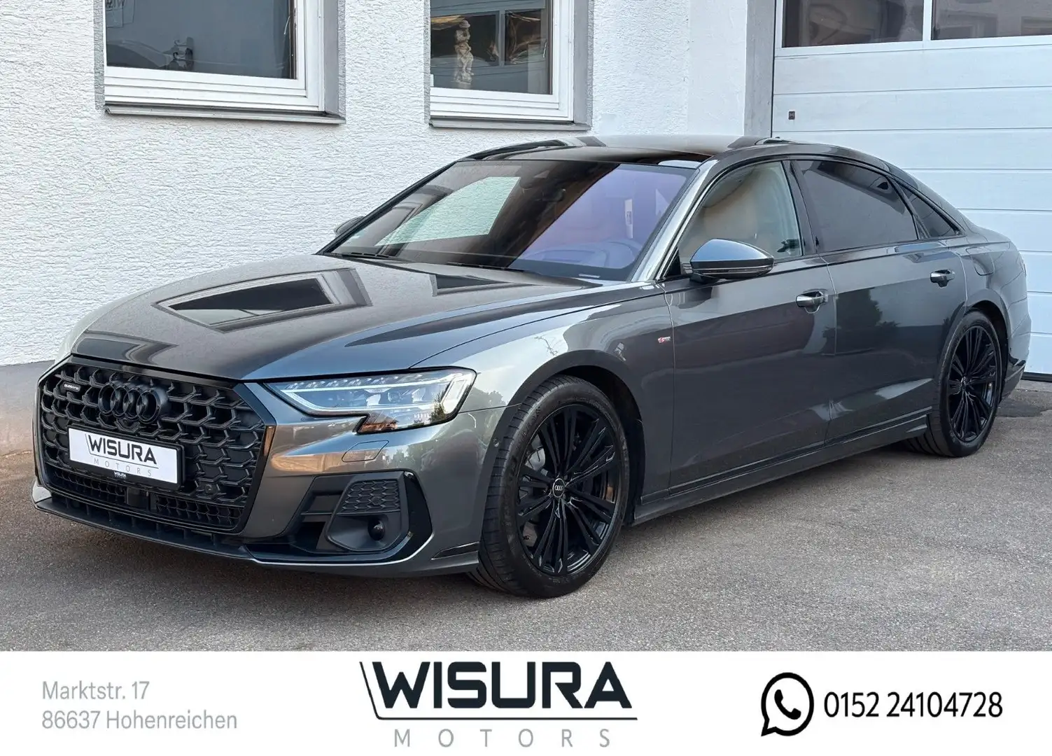 Audi A8 60 TFSI e L quattro S-Line B&O lang Grau - 1