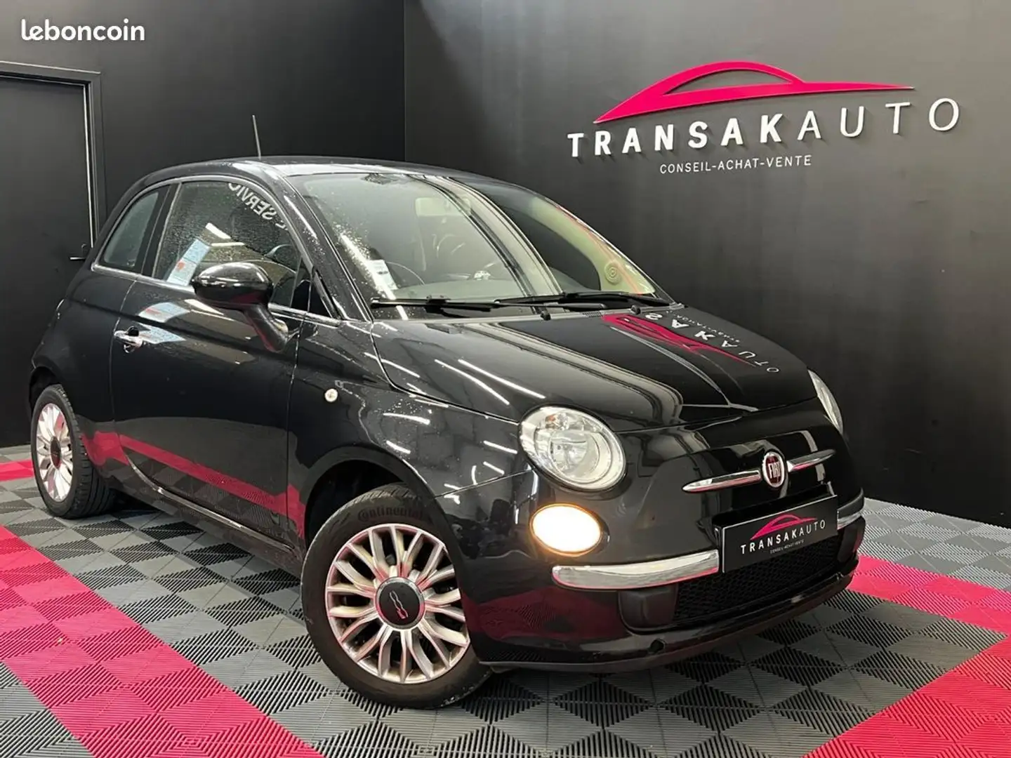 Fiat 500 SERIE 3 1.2 8V 69 ch Lounge Dualogic Noir - 1