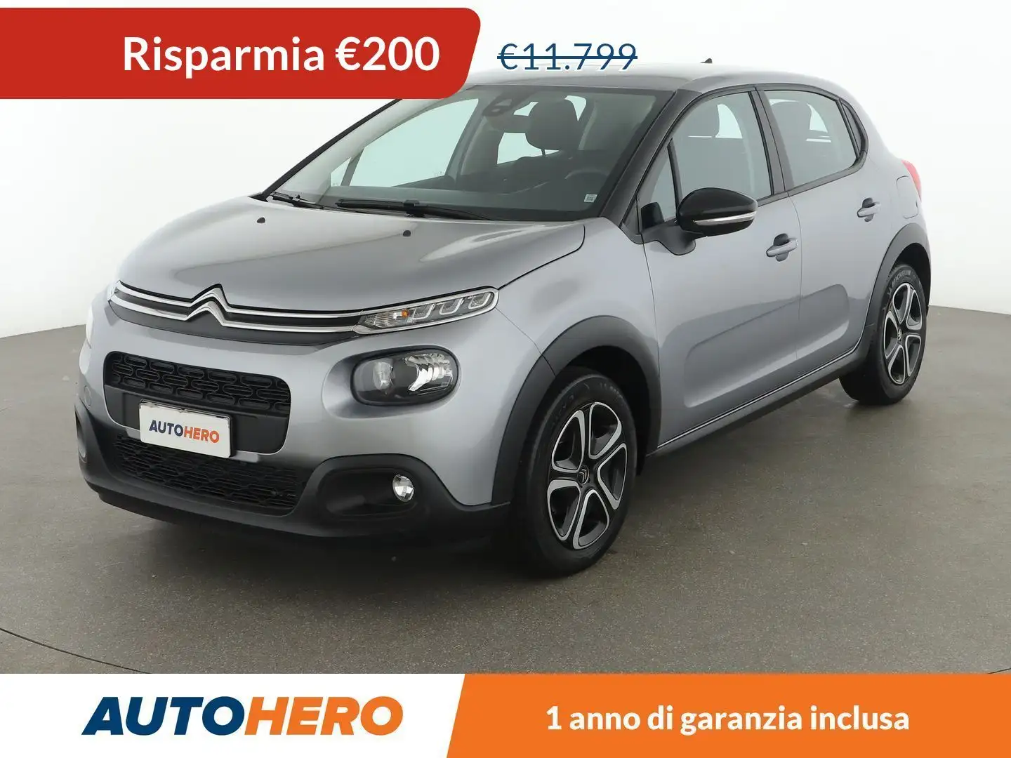 Citroen C3 1.2 PureTech Feel 82 CV Grigio - 1