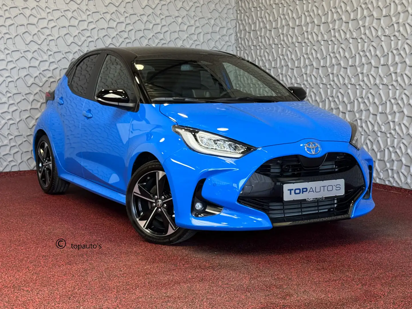 Toyota Yaris 1.5 HYBRID 130PK ✅NIEUWE AUTO✅ LAUNCH EDITION PANO Blauw - 1