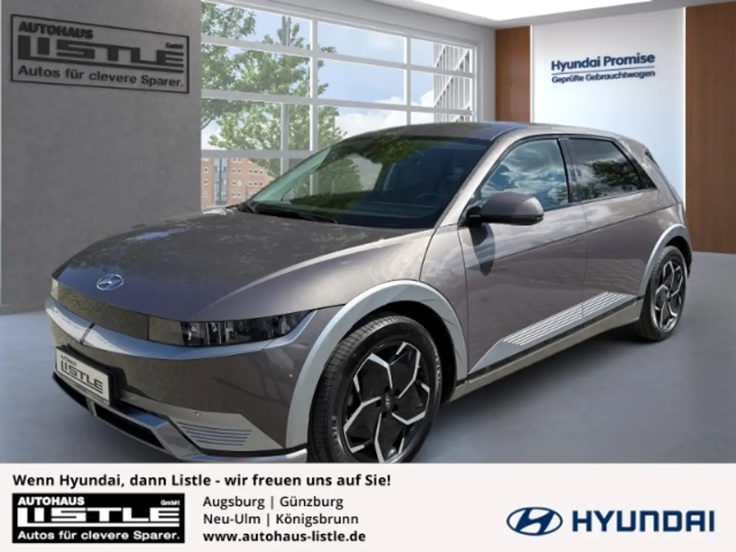 Hyundai IONIQ 5 Dynamiq Elektro 72,6 +NAVI+KLIMA+PDC+RFK+SHZ+UVM+ Gris - 1