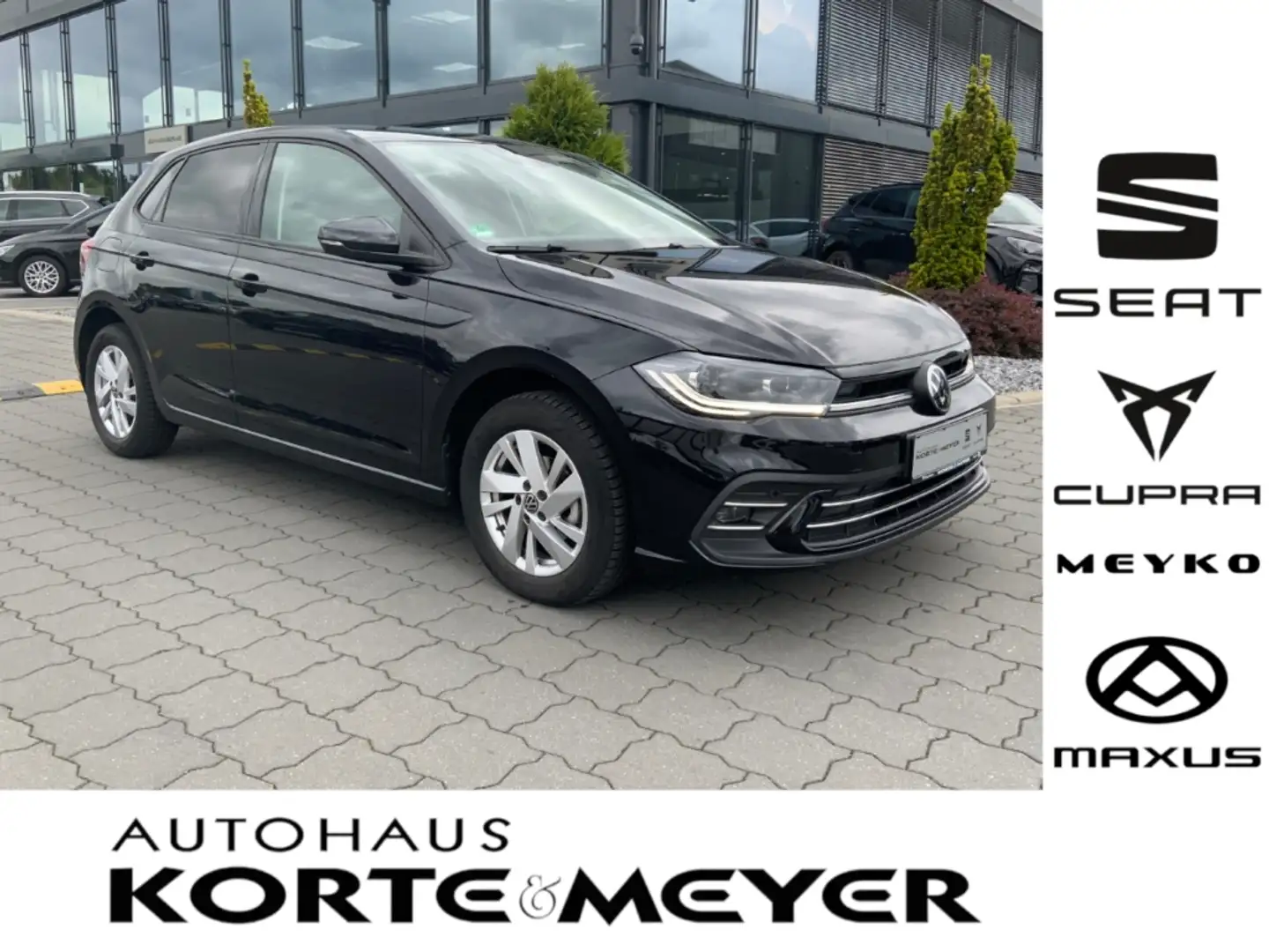 Volkswagen Polo VI Style 1.0 TSI+IQ Light+CarPlay+Sitzhzg. Noir - 1