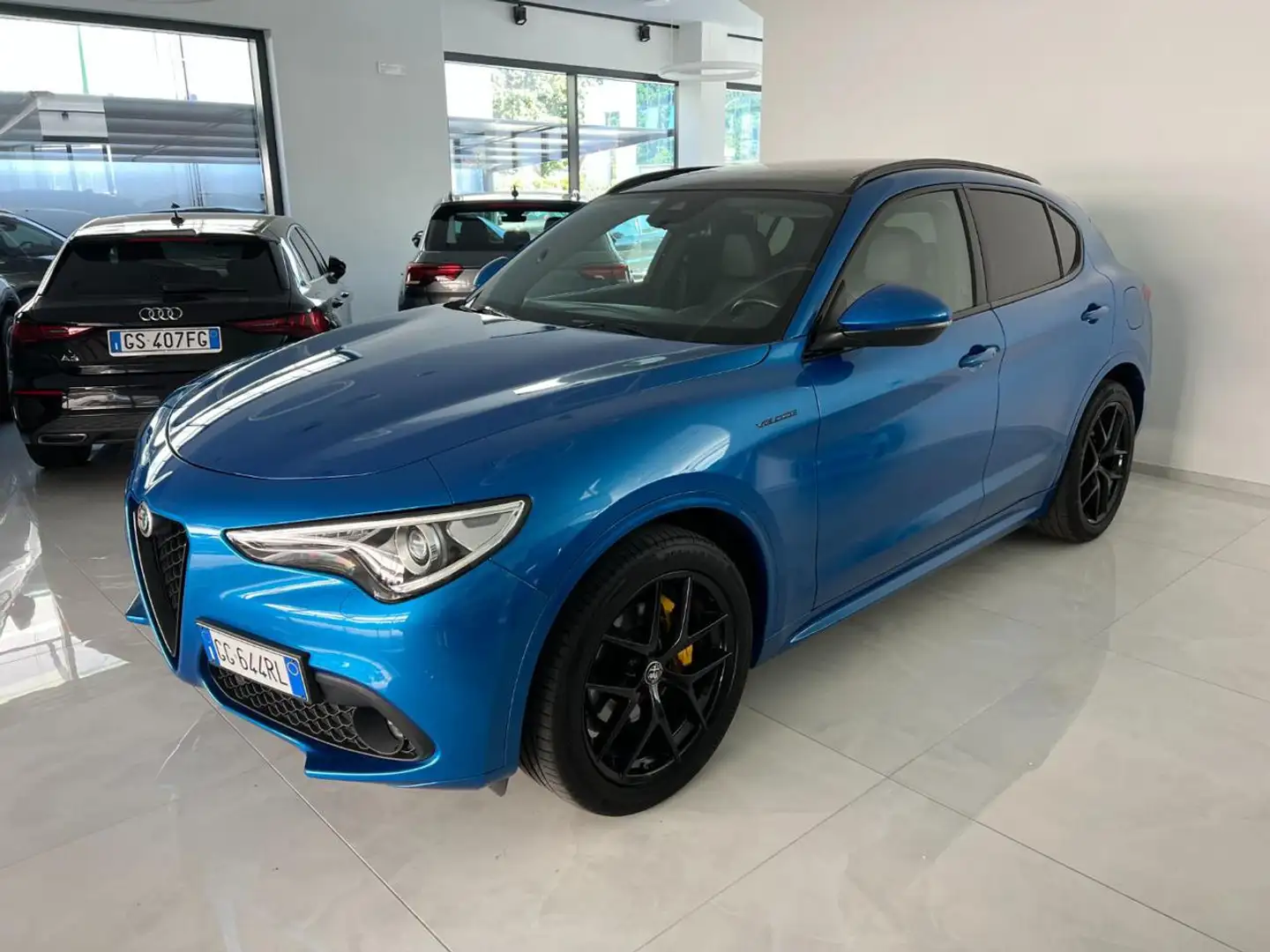 Alfa Romeo Stelvio 2.2 Turbodiesel 210 CV AT8 Q4 Veloce Tetto pan. Azul - 1