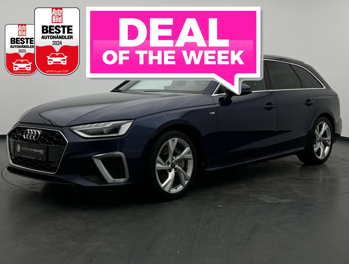 Audi A4 A4 Avant 40 TFSI quattro +S-LINE+AHK+MATRIX+NAV+ Blau - 1