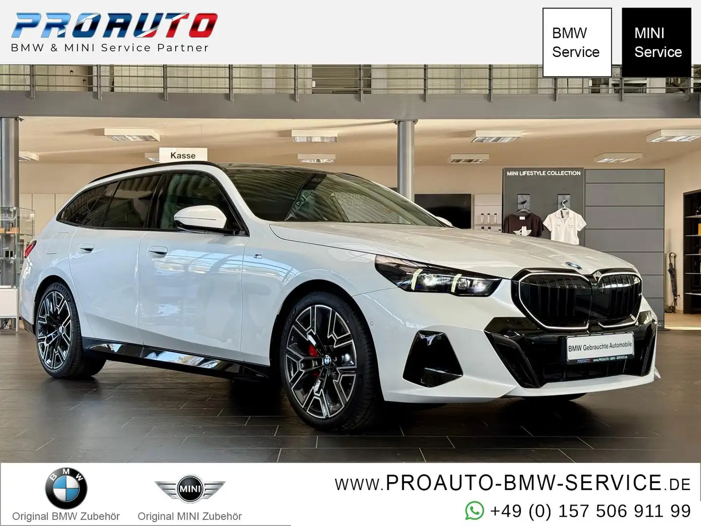 BMW 520 d xDrive Tour. M Sport Pro 360°/Pano/Travel/20"/AH Weiß - 1