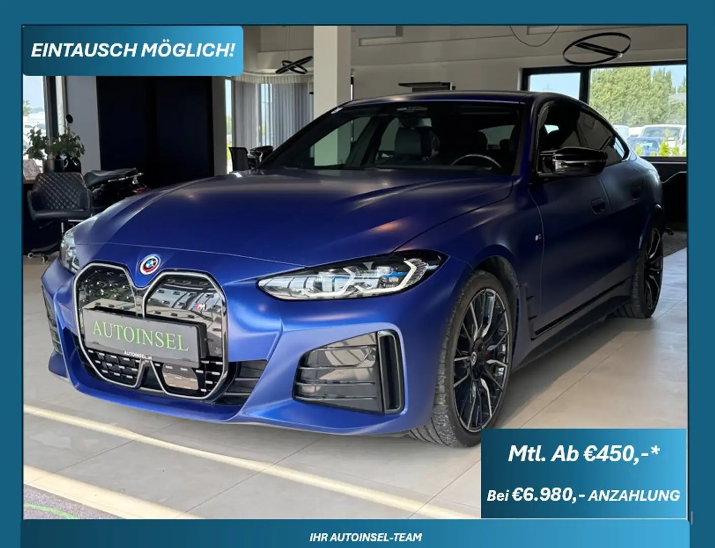 BMW i4 M50 M-Sportpacket Blau - 1