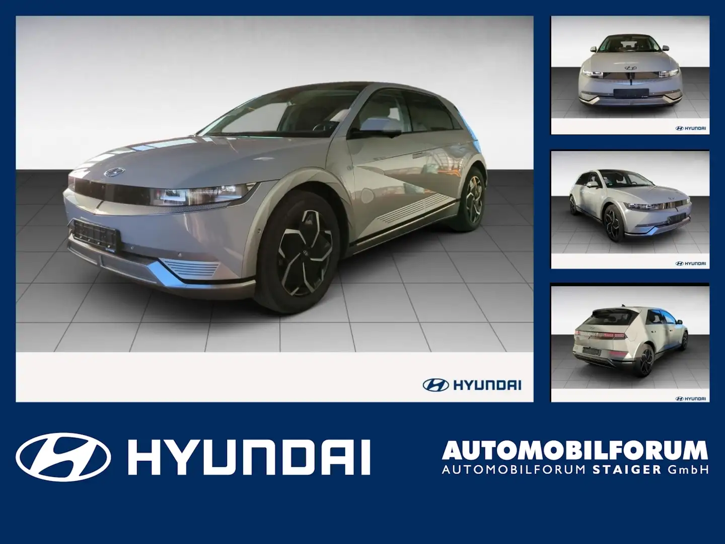 Hyundai IONIQ 5 77 Uniq Elektro 2xKlima 360 4xElSitz ACC Grijs - 1