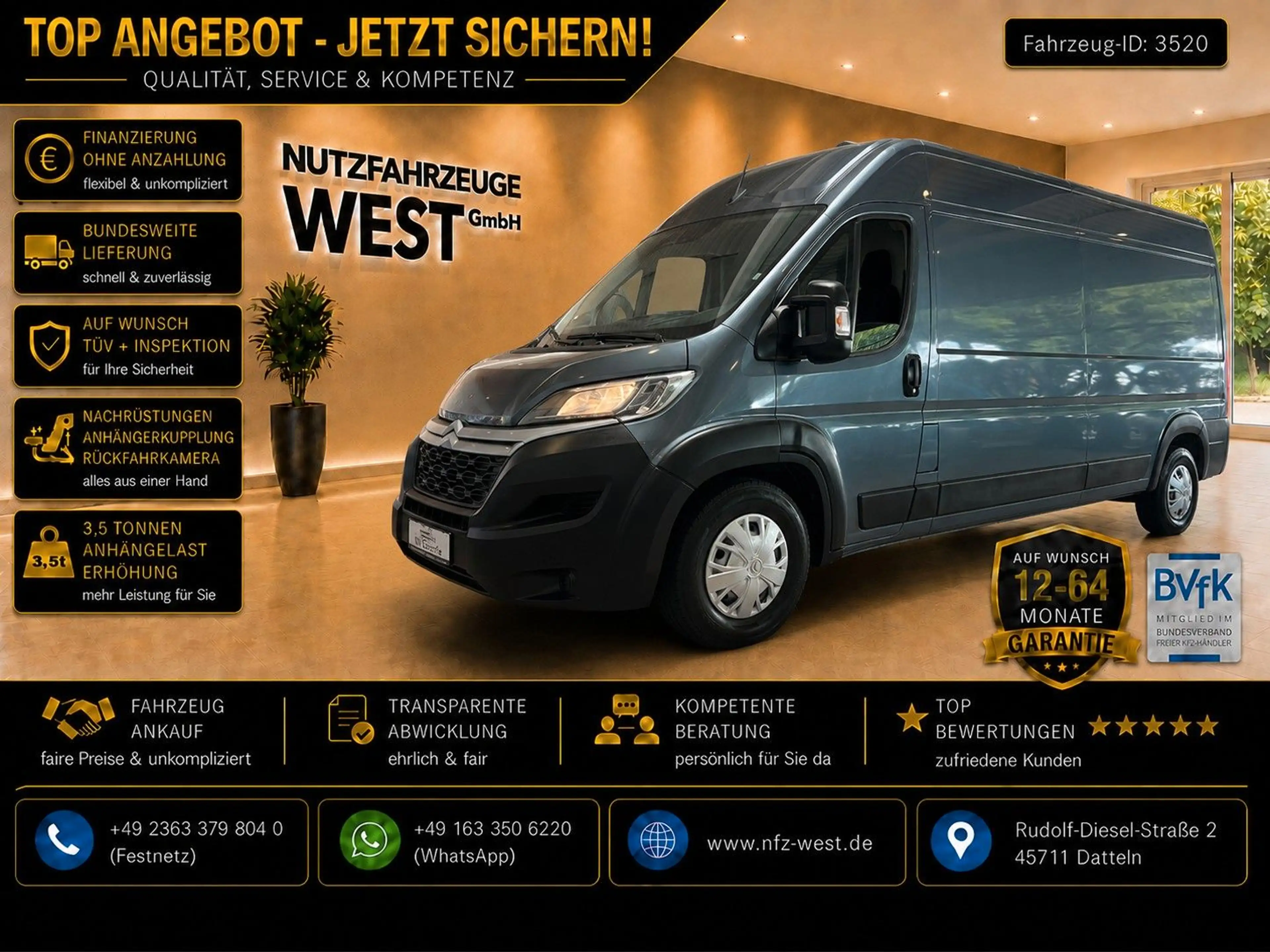 Citroen Jumper 2,2 Blue-HDI L2-H2*Hoch+Lang*Garantie*