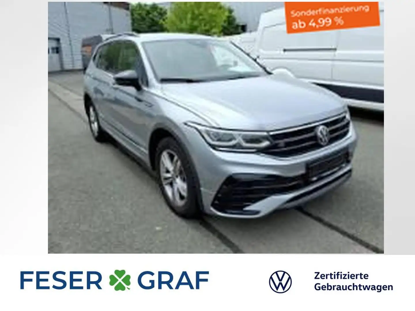 Volkswagen Tiguan Allspace 2.0 TSI R-Line 4M 7-Sitze AHK Silber - 1