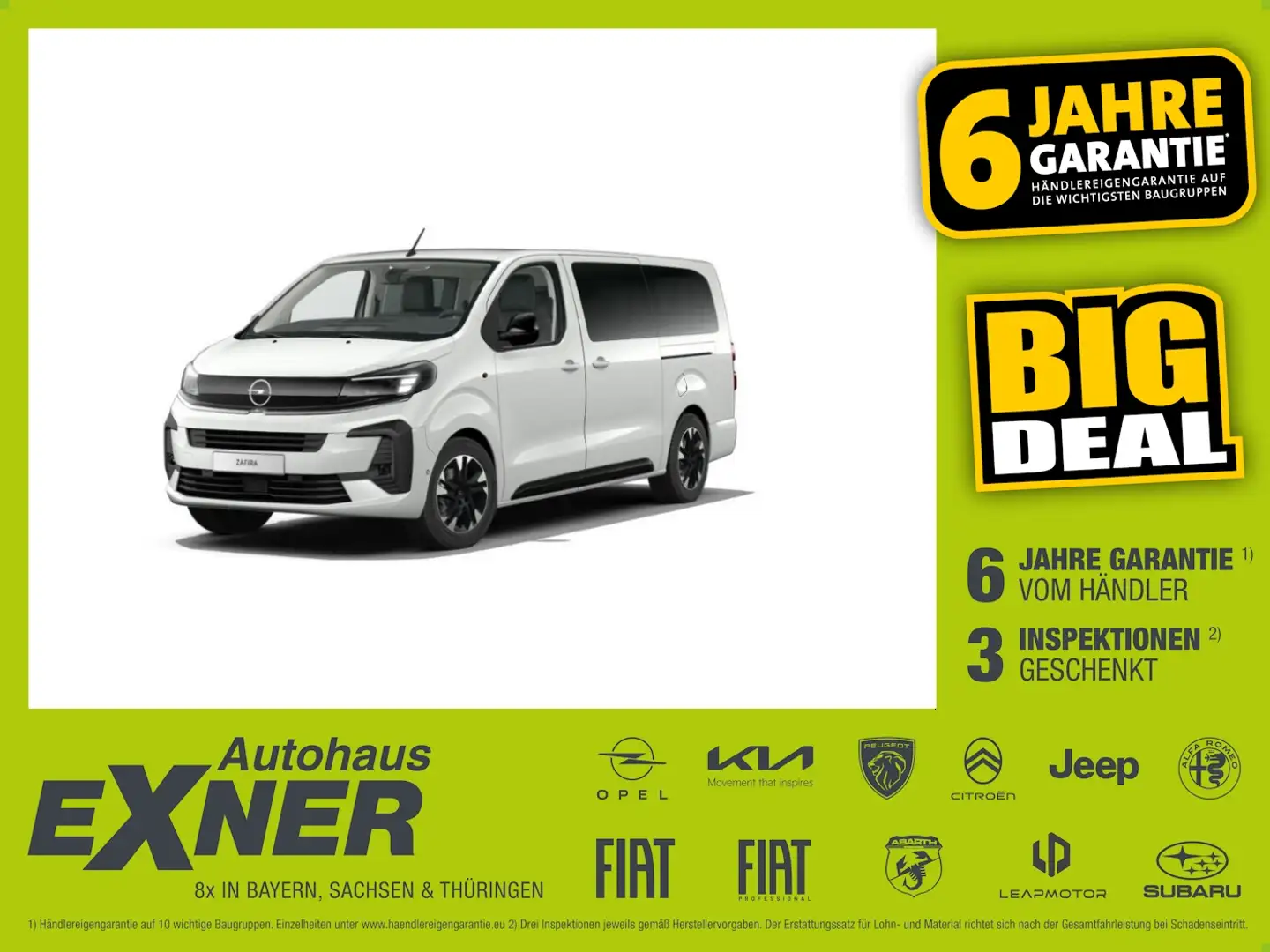 Opel Zafira XL GS 8-Sitzer, Leder, Sitzheizung Weiß - 1