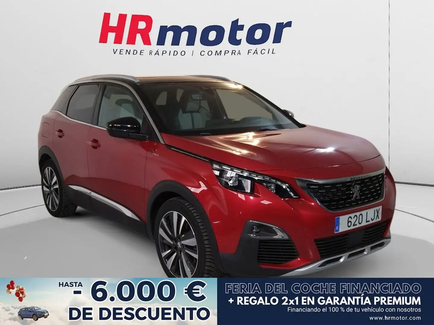 Peugeot 3008 Hybrid4 300 GT Rojo - 1