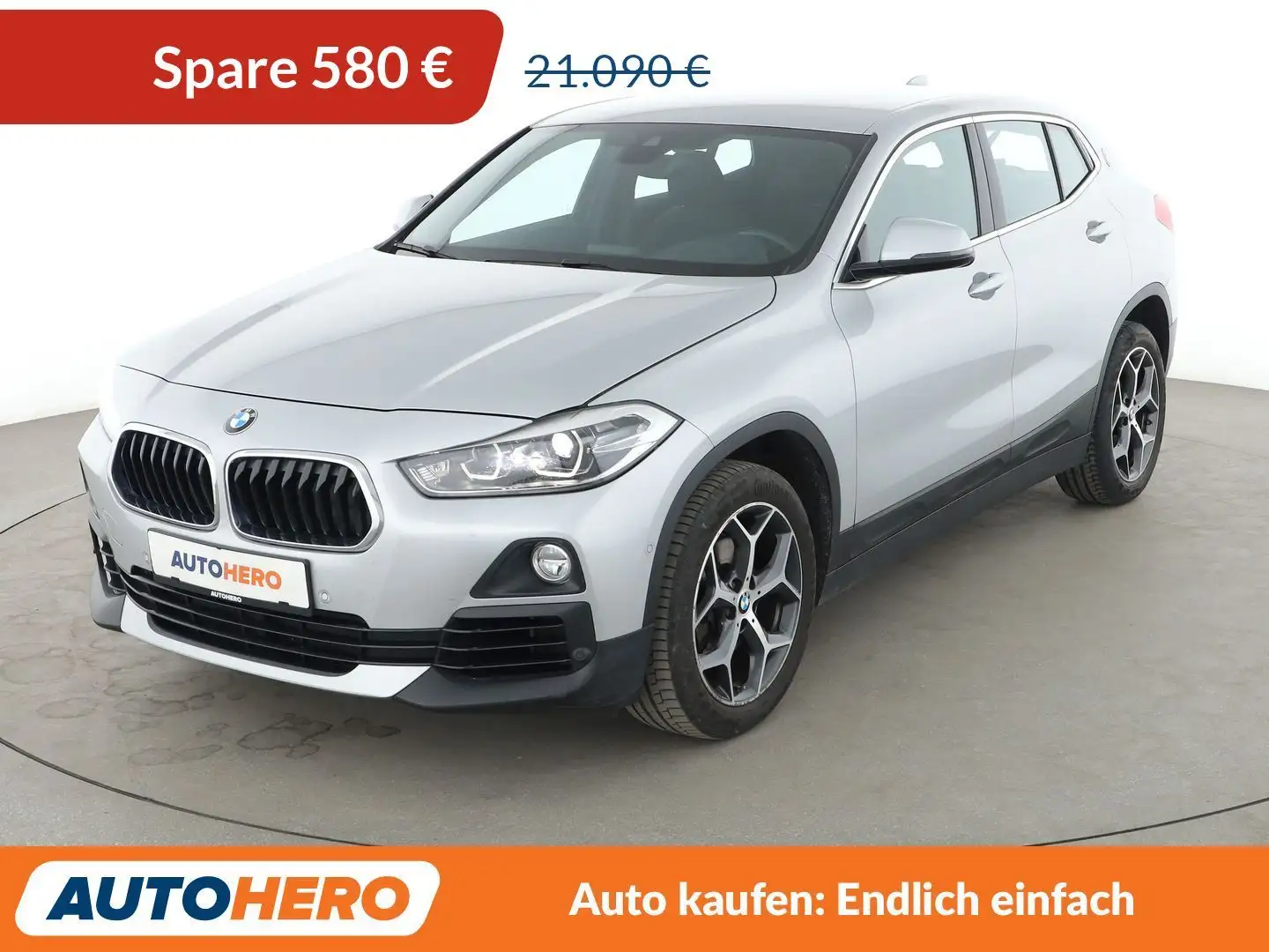 BMW X2 sDrive 18i Aut.*NAVI*TEMPO*LED*CAM*SHZ*PDC* Silber - 1
