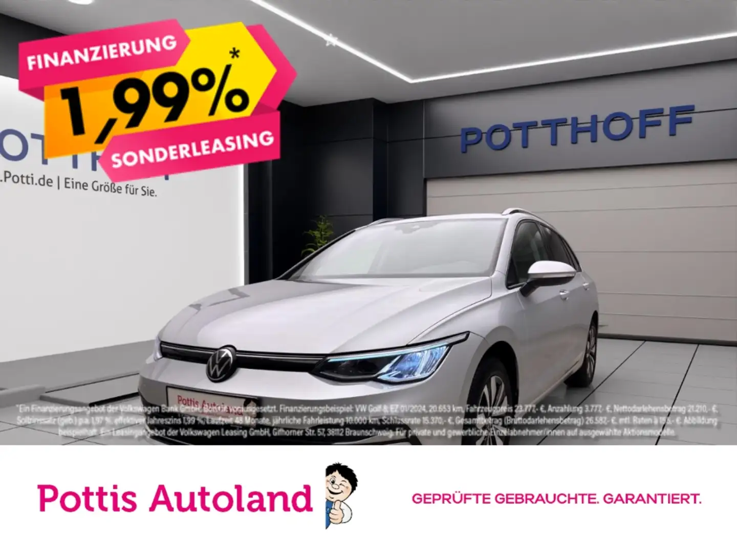 Volkswagen Golf Variant 1.0 TSI MOVE PDC LED SITZHZG D.COCKPIT Silber - 1