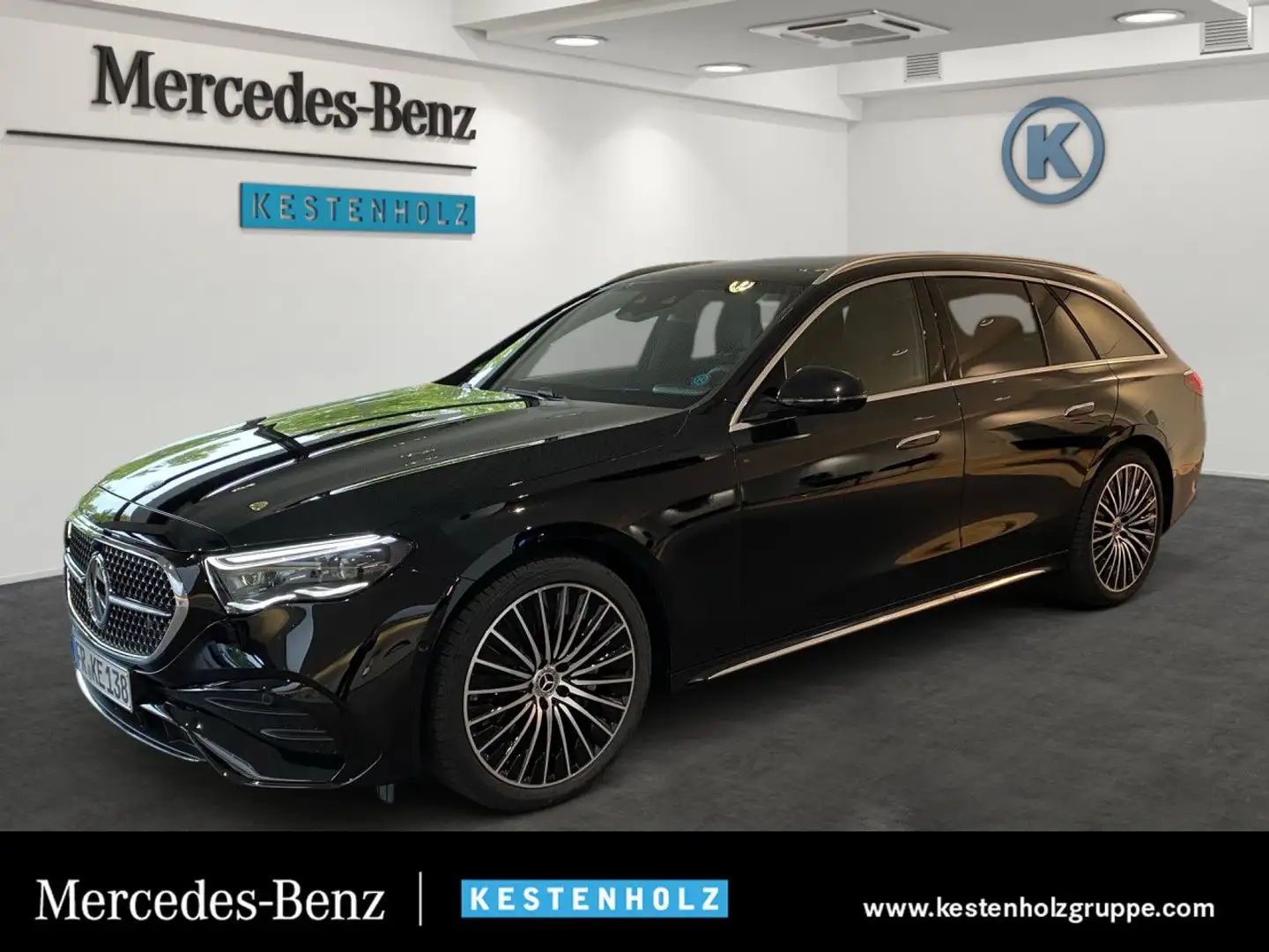 Mercedes-Benz E 220 d T Edition AMG-Line Fahrass 360° Pano AHK Schwarz - 1