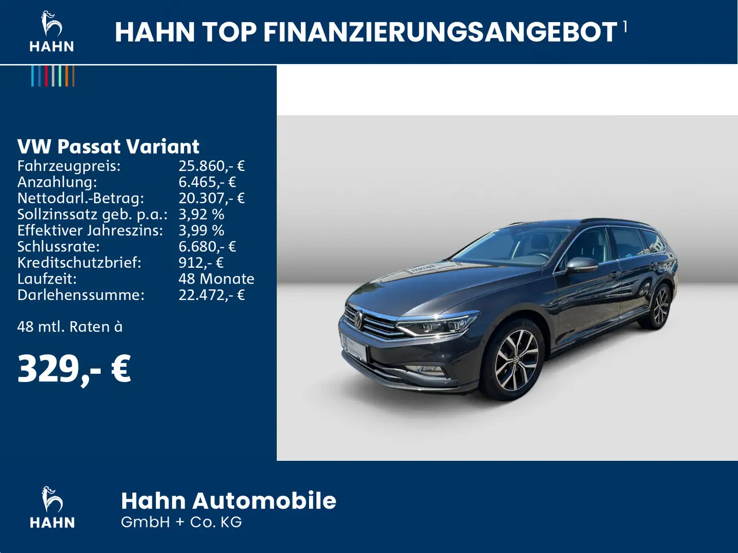 Volkswagen Passat Variant Business 2.0TDI DSG AHK NAVI MATR Grau - 2