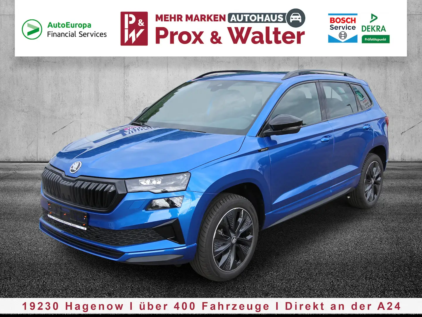 Skoda Karoq 1.5 TSI DSG SportLine LED+KAMERA+NAVI+AHK Blau - 2
