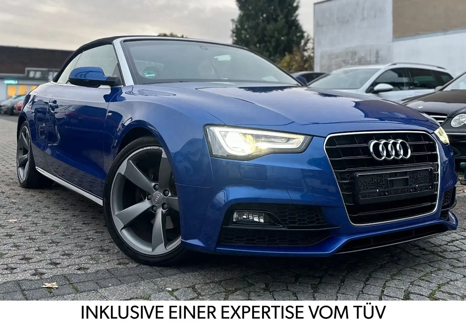 Audi A5 CABRIOLET *S-LINE*ROTOR-NAVI-AUTOMA-TEMPO-SHZ Blau - 1