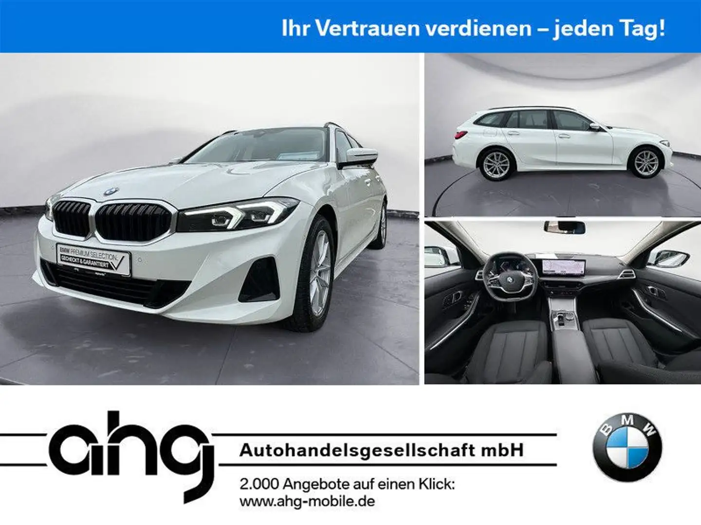 BMW 318 d Touring Auto Navi Rückfahrkamera Klimaaut. Wit - 1
