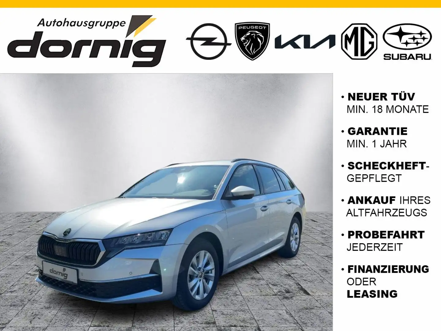 Skoda Octavia Combi Ambition,DSG,LED,Kam,SHZ Silber - 1